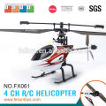 2.4 G sola hélice helicóptero durable PP/Nylon material rc mini helicóptero 4CH CE/ROHS/FCC/ASTM